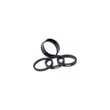 Deda Set di Distanziali per Manubrio 1-1/8" 10mm 10 pz Nero Alluminio