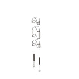 Deda Parabolica/FastNero Kit Distanziali Extension 2x10/2x15/2x30mm Nero