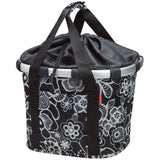 Klickfix Reisenthel Anteriore Bag 35x28x26cm Nero/Bianco Flowers