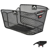 Klickfix CityMax+Clip Cestino Posteriore Rete Stretta 23x22.5x36cm Nero