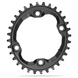 Absolute Nero Oval 96 BCD 4 Arms Asymmetric Shimano XT M8000 HG+ Bolts Aluminum Nero