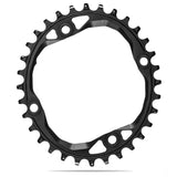 Absolute Nero Oval 104 BCD 4 Arms Integrated Thread 1x10/12s Alluminio Nero