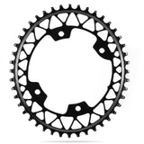 Absolute Nero 110 BCD 4 Arms Asymmetric Gravel Shimano 1x10/12s Alluminio Nero