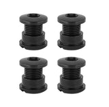 Absolute Nero Kit Viti Piastra Corone 4 Bracci Corto Alluminio Nero
