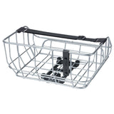 Basil Portland Cestino Posteriore MIK Plate 25L 43.5x36x22.5cm Alluminio Vintage Silver