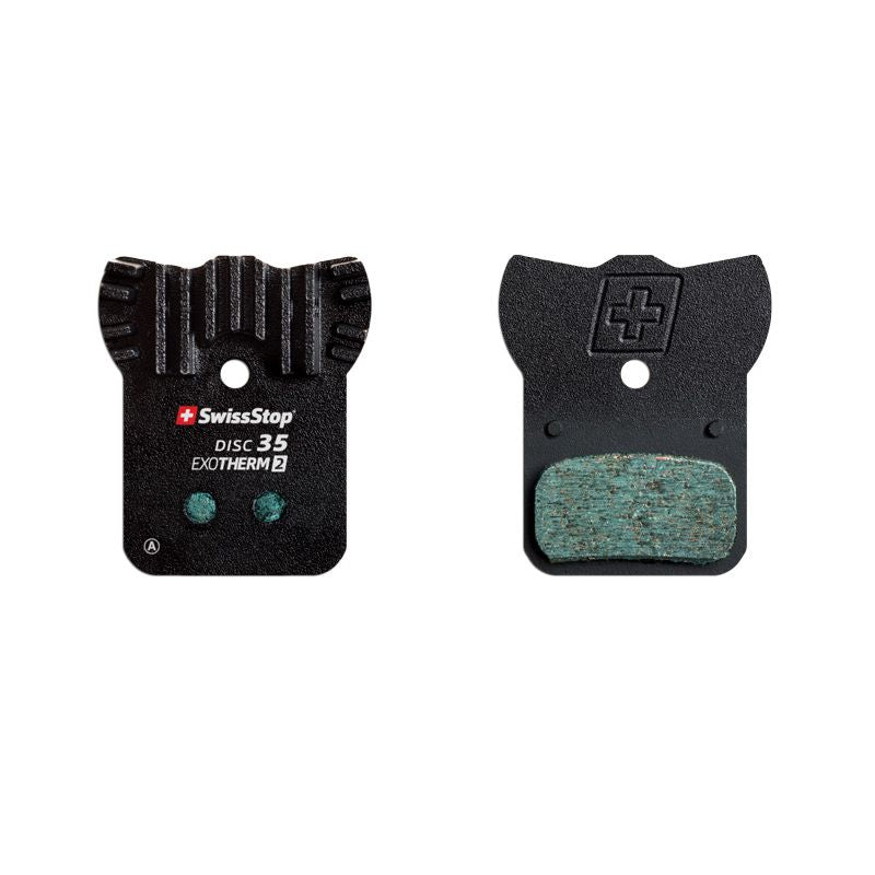 Juego Pastillas Freno Swisstop Disc 35 Exotherm2 Acero Aleta Refrigeración Sram/Avid Negro