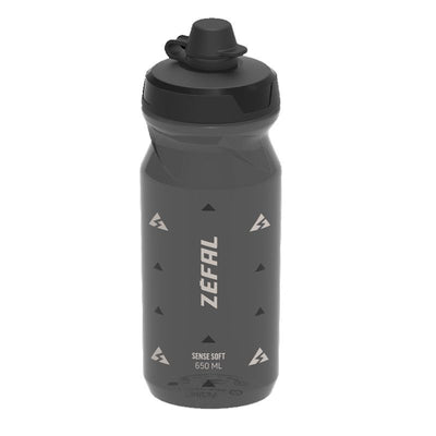 Bidon Zefal Sense Soft 65 No-Mud Tapa Negro Ahumado 650ml