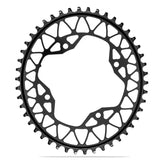 Absolute Nero Oval Beach Racing 104 BCD 4-Bolt 1x Alluminio 44t Nero Corona