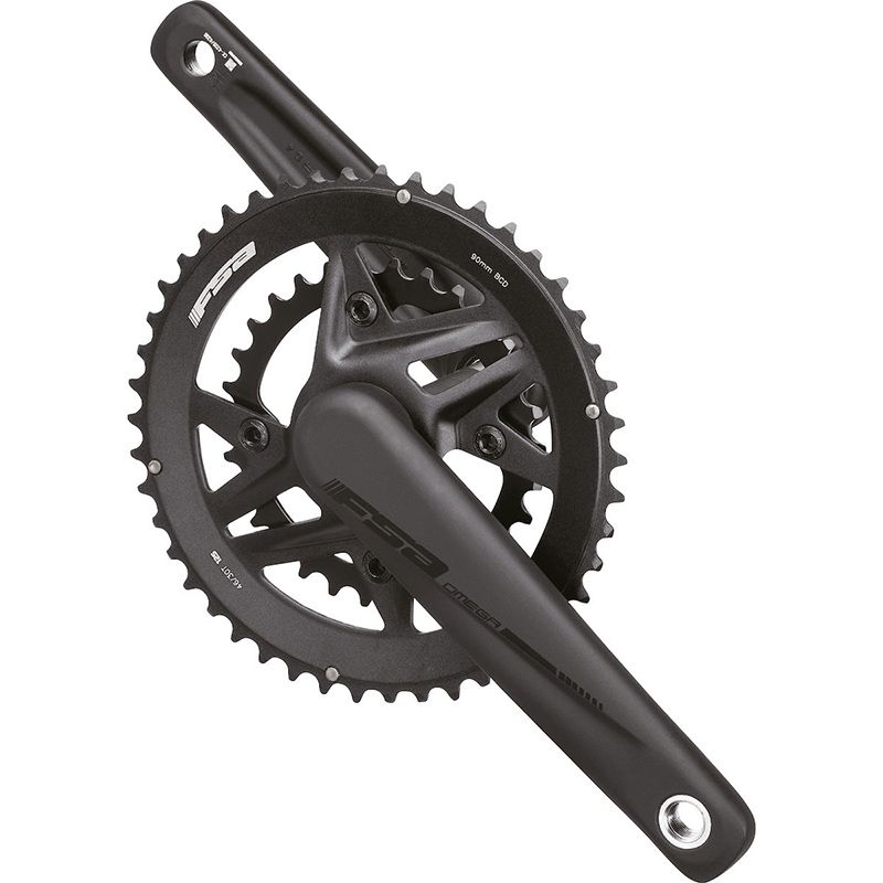 Juego Bielas/Platos Fsa Omega Megaexo 19mm Direct Mount 50/34d Shimano 12v Aluminio 170mm Negro