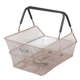 Basil Cento Cestino Posteriore con Piastra MIK 24x39x13.5cm Acciaio Silver