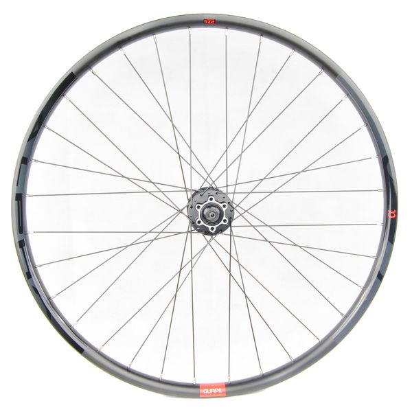 Rueda Delantera Gurpil Alpha Freno Disco 6 Agujeros Tubeless Ready 9.5x100mm Plata
