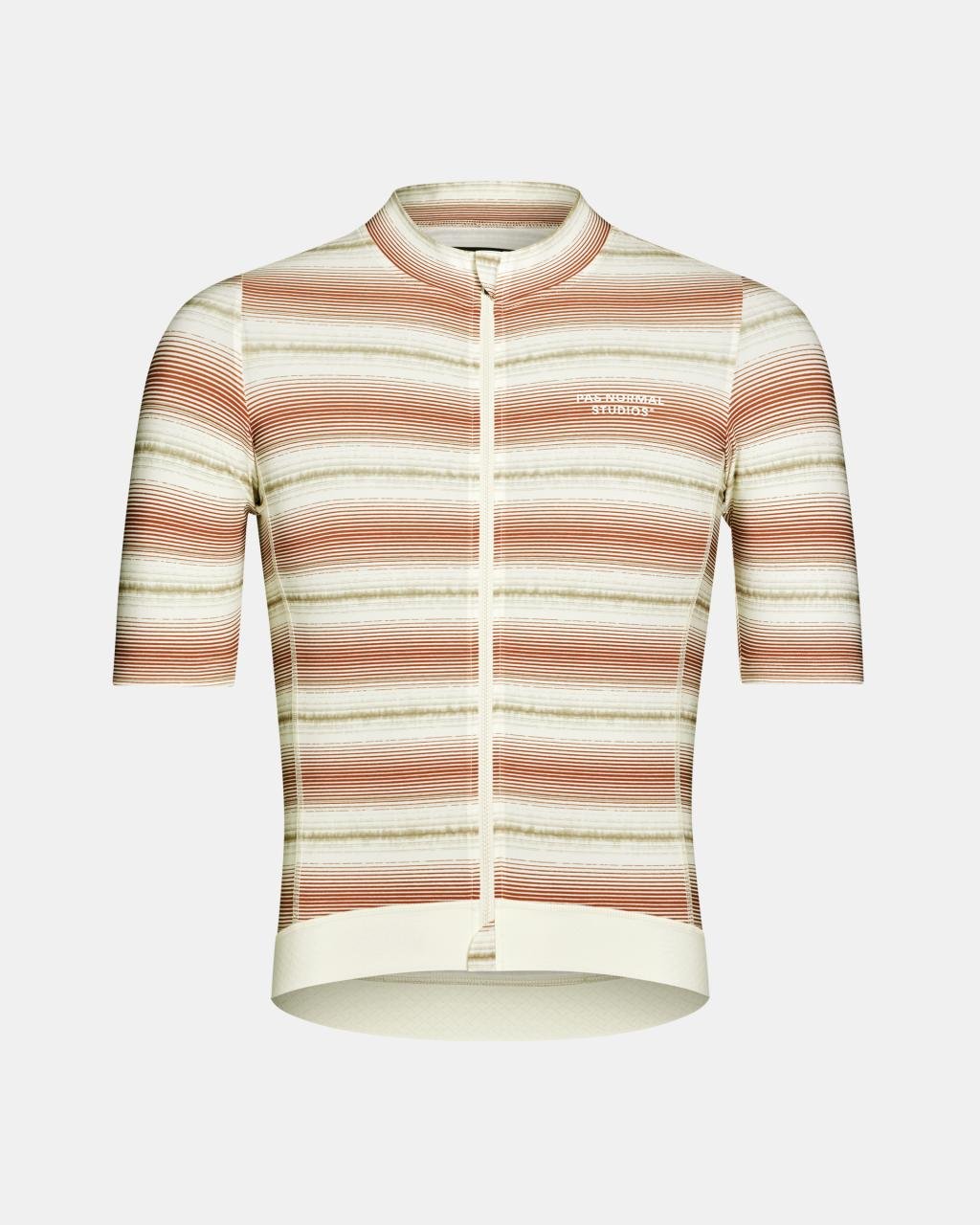 Maillot Manga Corta Pas Normal Studios Essential Hombre Off White Stripe
