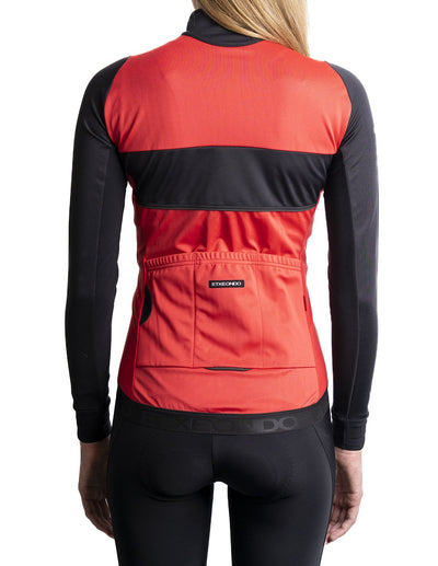 76 Fem Pro Gore-Tex Windstopper Jacket Etxeondo Mujer Rojo Sandia/Negro #4