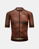 Pas Normal Studios Mechanism Maglia Manica Corta Uomo AOP Light Marrone