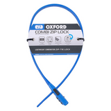 Cable Lock Oxford Combi Zip Blu
