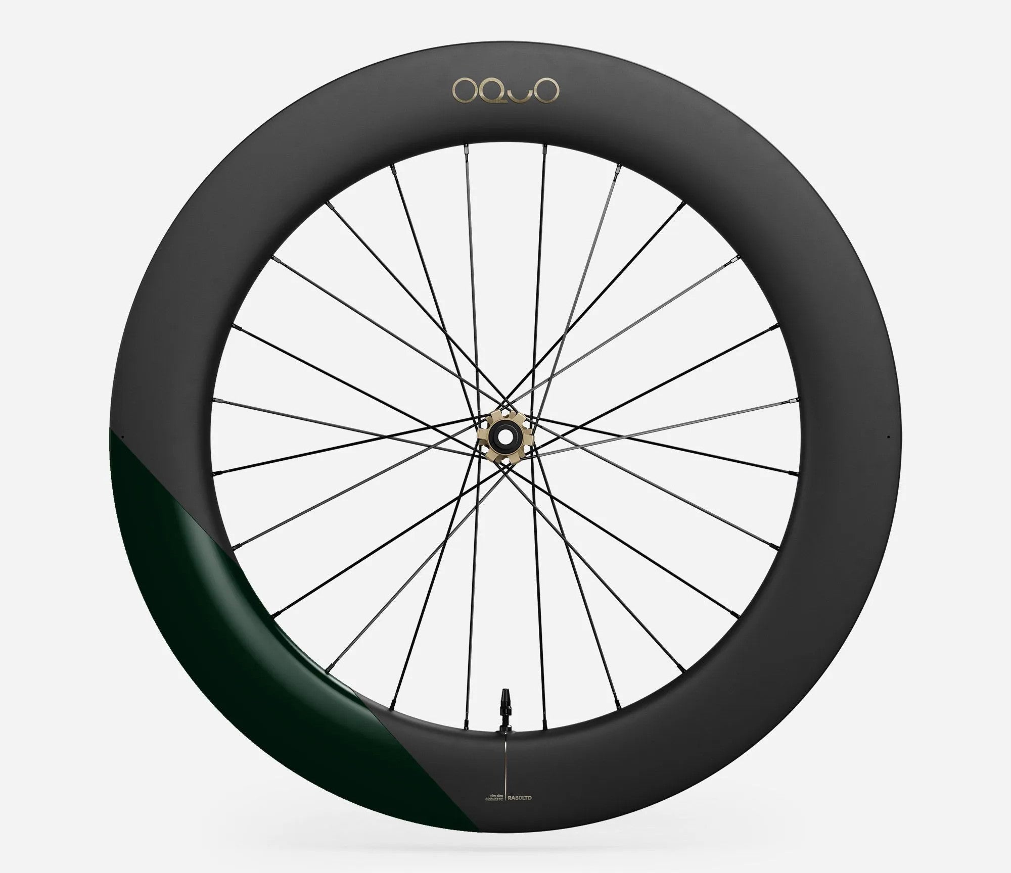 side-oquo-ra80ltd-front-metallic-dark-green-matt